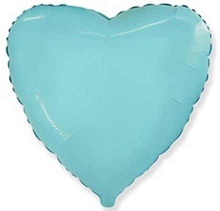 Сердце 80 см "Пастельно-голубое"