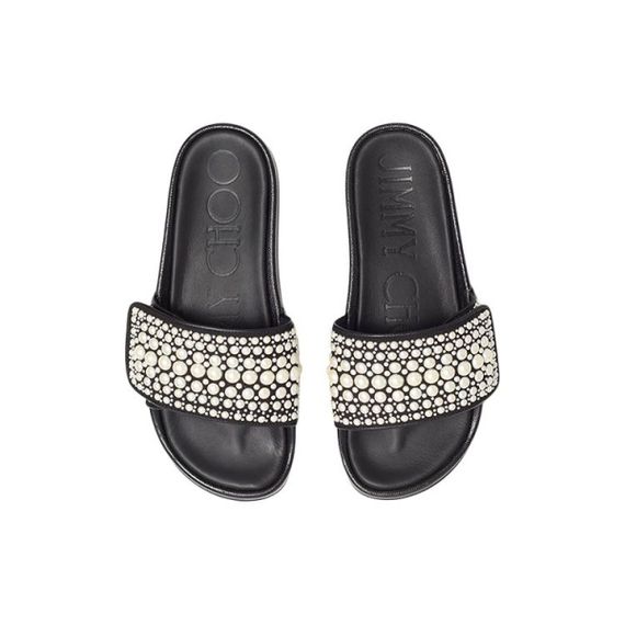 Jimmy Choo Flat Slip-On Sandal 'Black'
