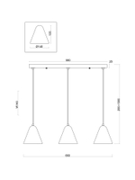 Подвесной светильник Freya Falke FR8004PL-03WG