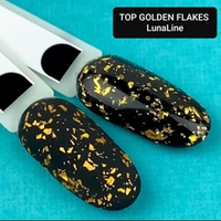 LunaLine Топ Golden Flakes Matte 10мл