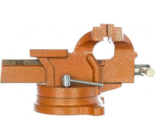 ТИСКИ SPARTA СЛЕСАРНЫЕ 100ММ ПОВОРОТНОЕ С НАКОВАЛЬНЕЙ 186235