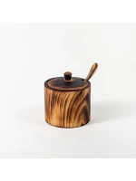 Сахарница с ложкой из кедра