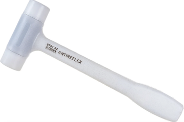 Молоток с ручкой ANTIREFLEX, белый боек, l=290 мм, 340 g, Narex 875152