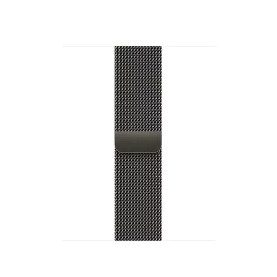 Apple Watch Series 7 (GPS + Cellular) Silver Stainless Steel Case with Graphite Milanese Loop 41mm