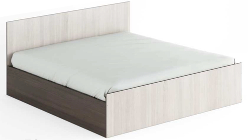 Кровать "СТАНДАРТ-1"(1.6 x 2.0) (ЛДСП) (венге + дуб беленый) Березка
