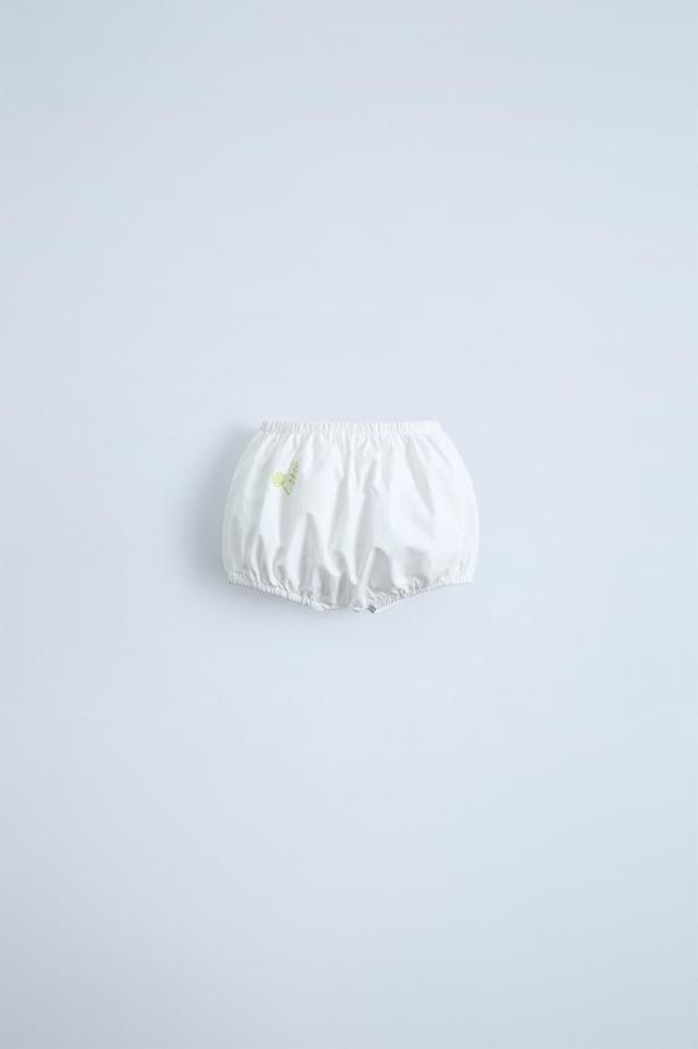 ZARA ТРУСЫ С ВЫШИВКОЙ, БЕЛЫЙ