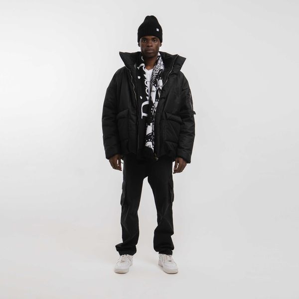 Шарф "DZ" Двусторонний Черно-Белый - фото 3