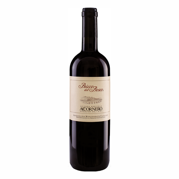 Вино сортовое выдержанное красное сухое "Аккорнеро Брикко дель Боско Гриньолино Монферрато Касалезе" 2022 14% 0,75 л