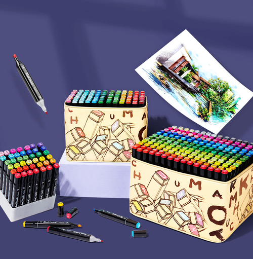 Набор маркеров для скетчинга, бежевый