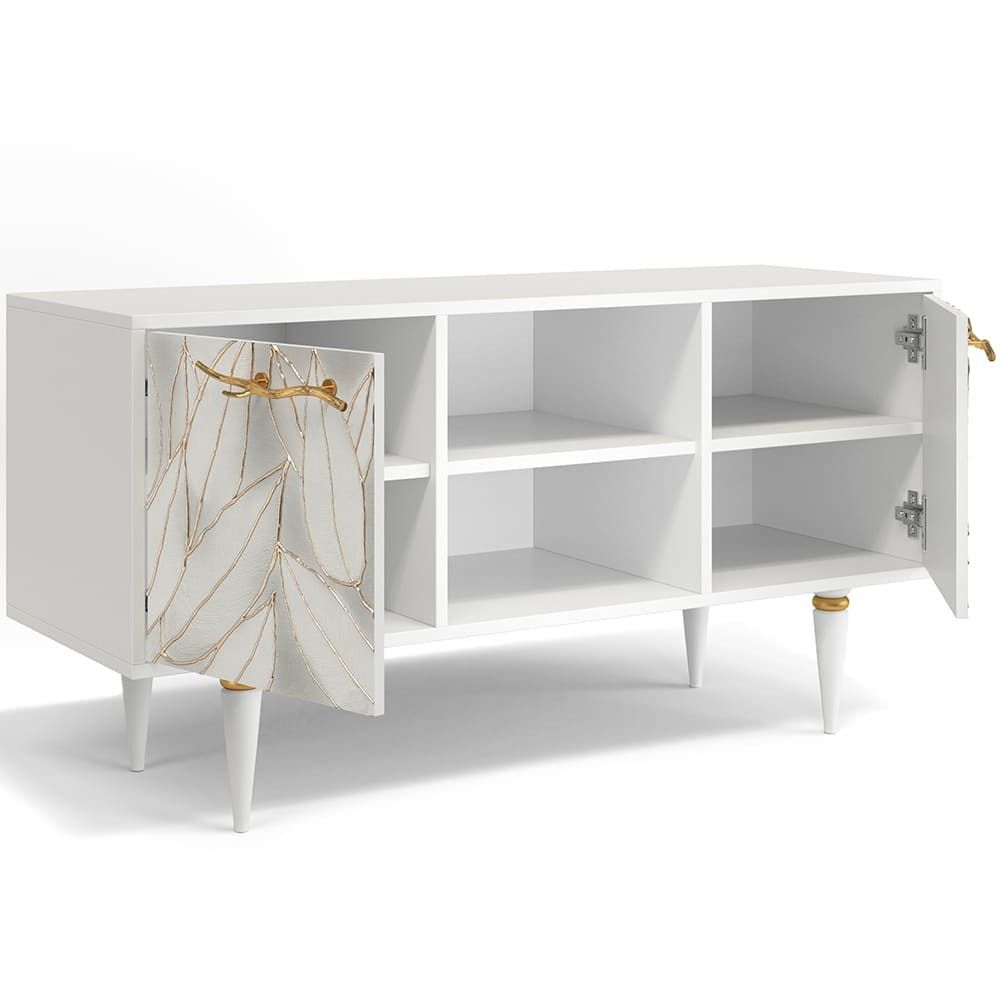 Тумба под ТВ Арт 117см Классик Айс Голд