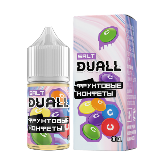 Жидкость (М) Duall Zero (28 мл, 0 мг) Фруктовые Конфеты
