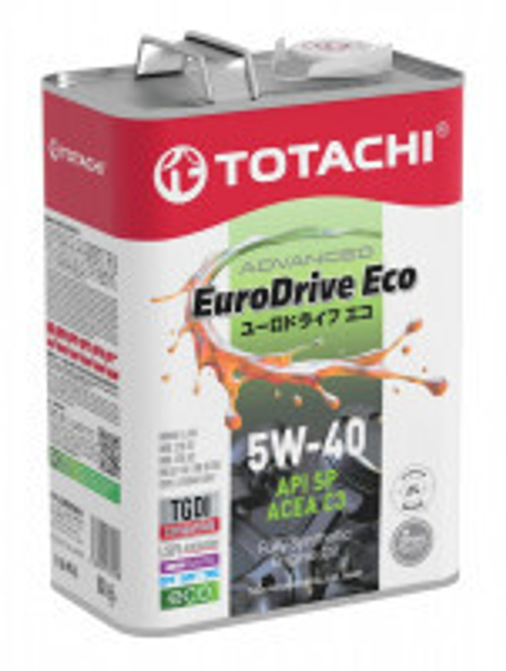 Моторное масло TOTACHI  EuroDrive Eco Fully Synthetic  SAE 5W-40  API SP, ACEA C3      4л