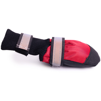 Сапожки для собак крупных пород цвет: красный lp-1461 (размер m (6,5x5,5см))