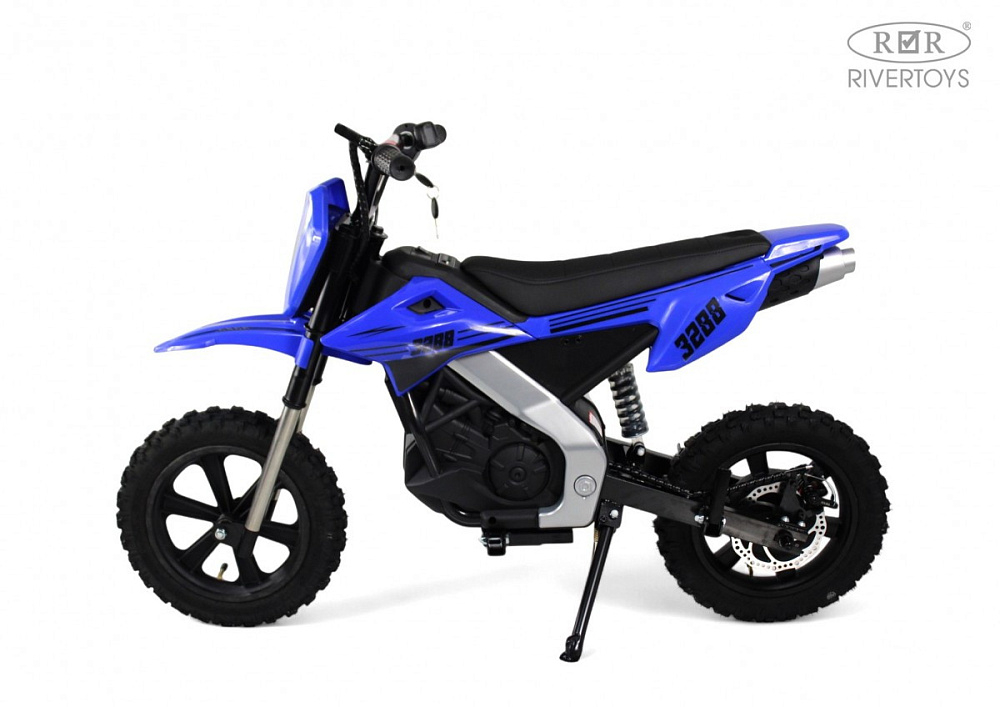 Детский электромотоцикл RiverToys E777KX E777KX-MOTO-BLUE/синий
