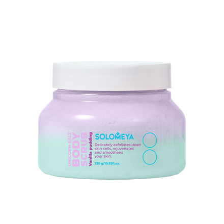 Solomeya Скраб для тела солевой ВАНИЛЬНЫЙ ПУДИНГ Unicorn Salt Body Scrub Vanilla Pudding 320 гр