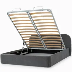 Кровать с подъемным механизмом Нарта 180x200 см, серая