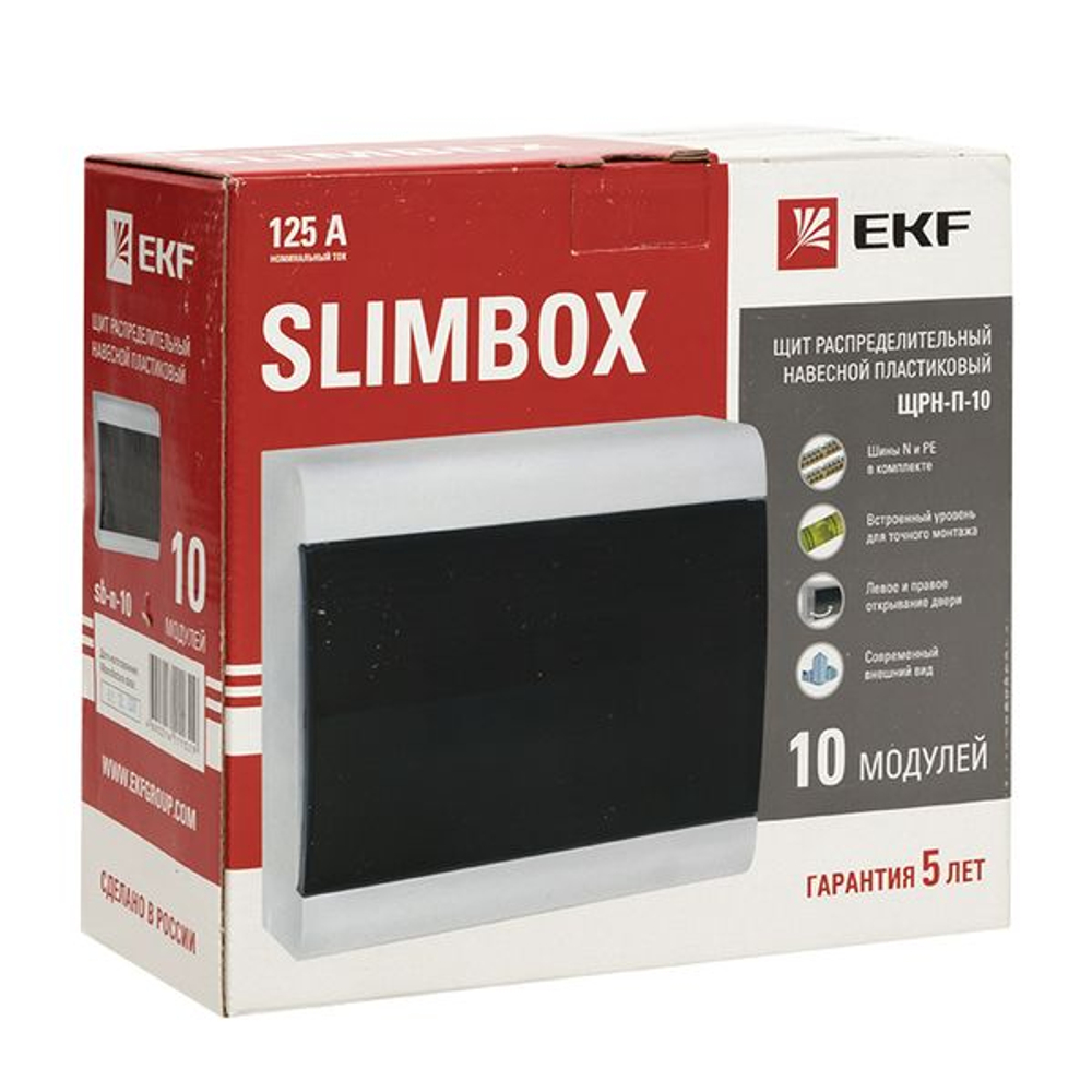 Щит распред. навесной ЩРН-П-10 "SlimBox" IP41 EKF