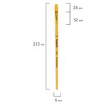 Кисть ПИФАГОР, синтетика, плоская, № 10, 200863