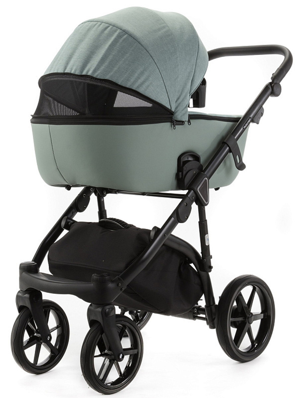 Детская коляска Adamex Nola 2 в 1 N-PS122 TIP (СЕРО-ЗЕЛЕН+СЕРО-ЗЕЛЕН. КОЖА)