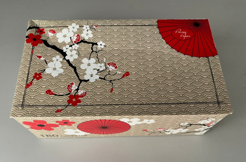 Салфетки бумажные "САКУРА" 2-х слой, белые 180лист/упак, 25упак/кор. (НОВИНКА)