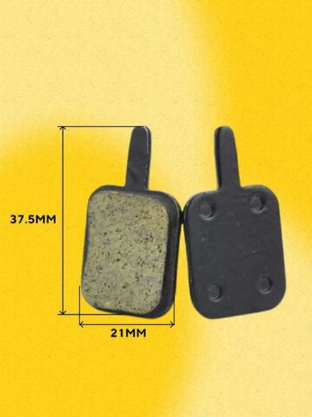 Тормозные колодки для электросамоката, велосипеда (квадратные, с ушками, ширина 21 мм) G-030
