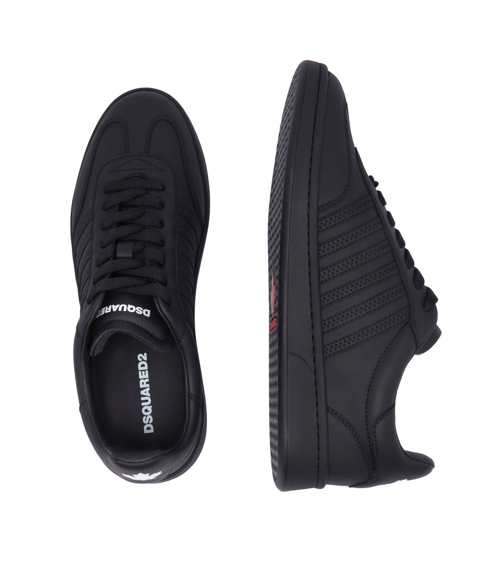 Кожаные кроссовки boxer Dsquared2 - черный(SNM0364 01500001)