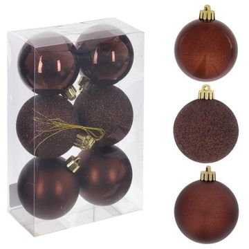 Набор из 6шт Украшение новогоднее "Шар" 763871, D 6 см, L17,5 W6 H11,5 см