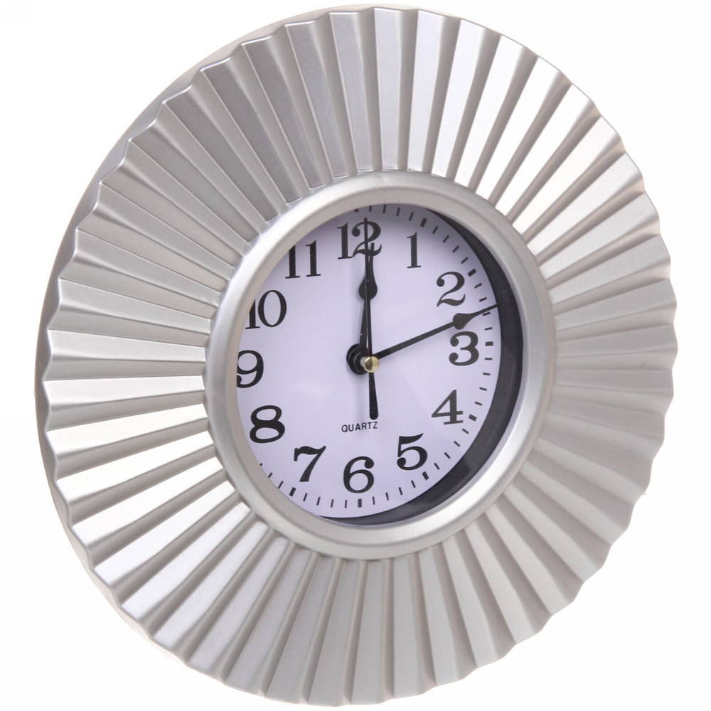 Часы настенные «Миф» D25см серебро 8836