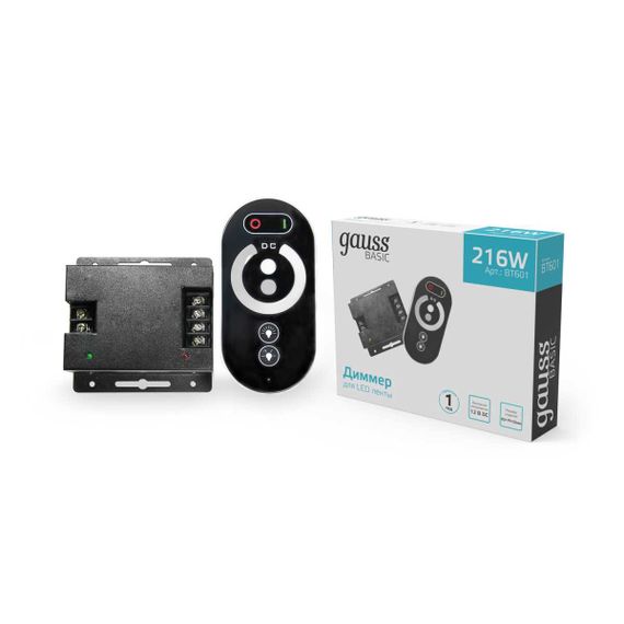 Диммер для светодиодной ленты Gauss LED 12V 216W BT601