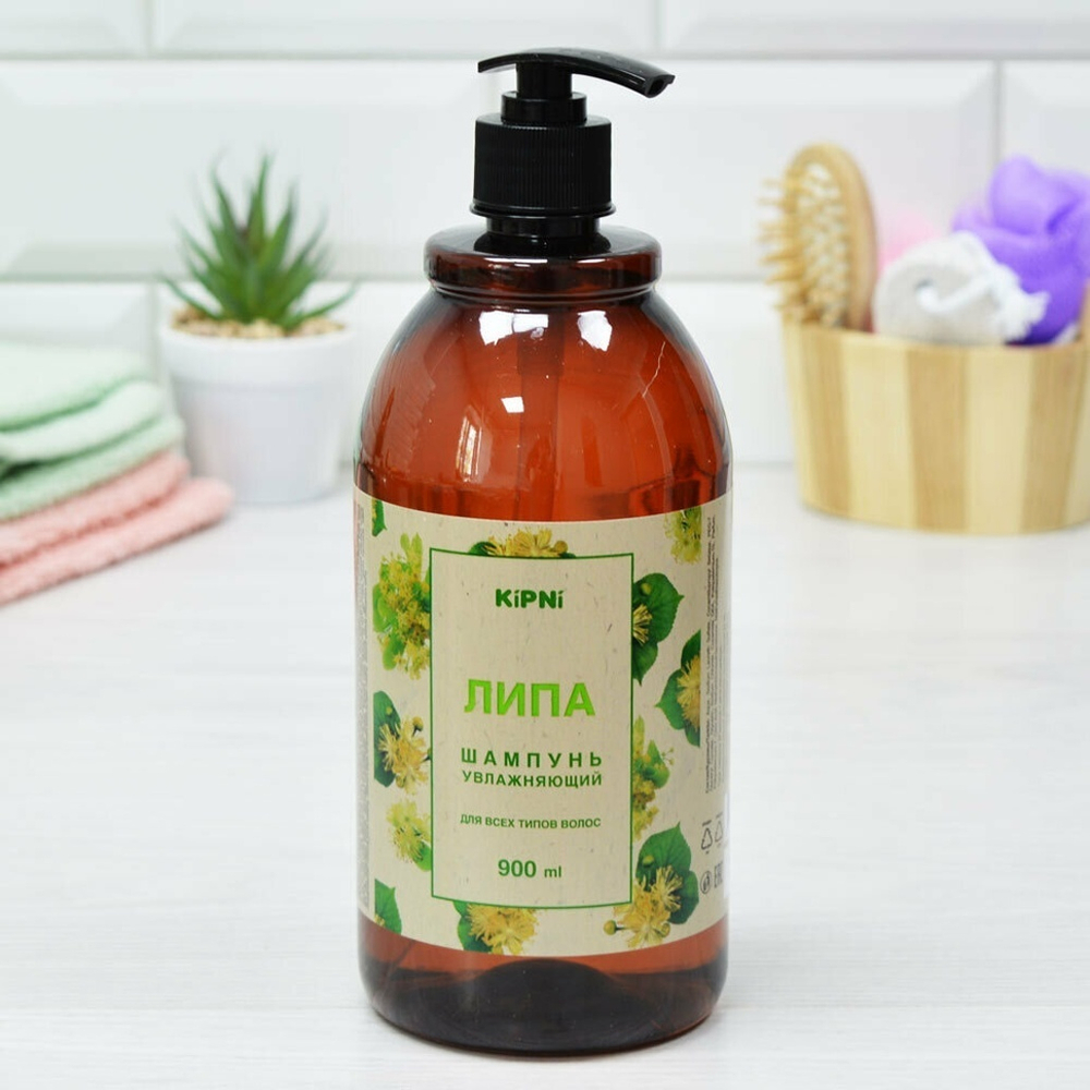Шампунь 900мл "Липа" увлажняющий для всех типов волос