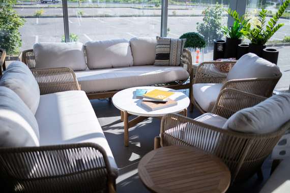 Комплект уличной мебели Talara, двухместный диван, 2 кресла, столик