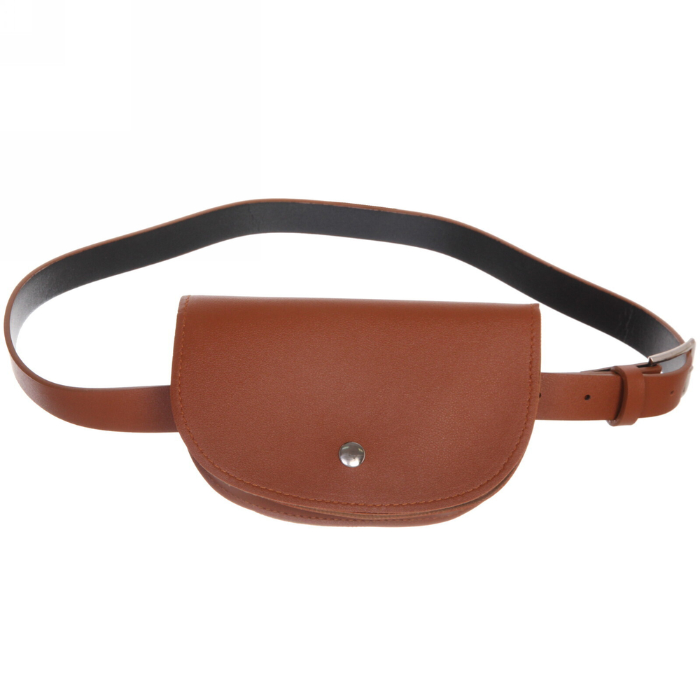 Сумка поясная «Street Fashion», цвет коричневый, 17*11*105см