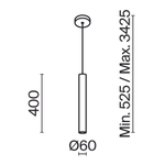 Подвесной светильник Maytoni Pro Focus MOD161PL-01B1