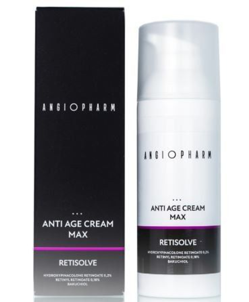 ANGIOPHARM КРЕМ ОМОЛАЖИВАЮЩИЙ С КОМПЛЕКСОМ РЕТИНОИДОВ MAX, 50 Мл | RETISOLVE ANTI AGE CREAM MAX