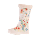 ABCFJG Stretch & Sock Boots Women"s White Red