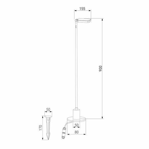 Уличный светодиодный светильник Elektrostandard Joli 35182/F a068102
