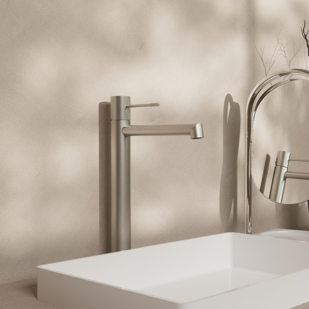 Смеситель для раковины Vincea Desire VBF-1D2BN однорычажный, брашированный никель