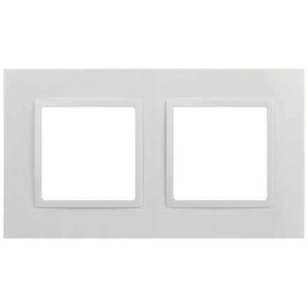 Рамка для розеток и выключателей ЭРА Elegance 14-5012-01 Classic, на 2 поста, белый