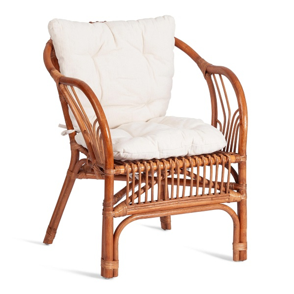 ТЕРРАСНЫЙ КОМПЛЕКТ " NEW BOGOTA " (2 кресла + стол) /с подушками/коричневый кокос