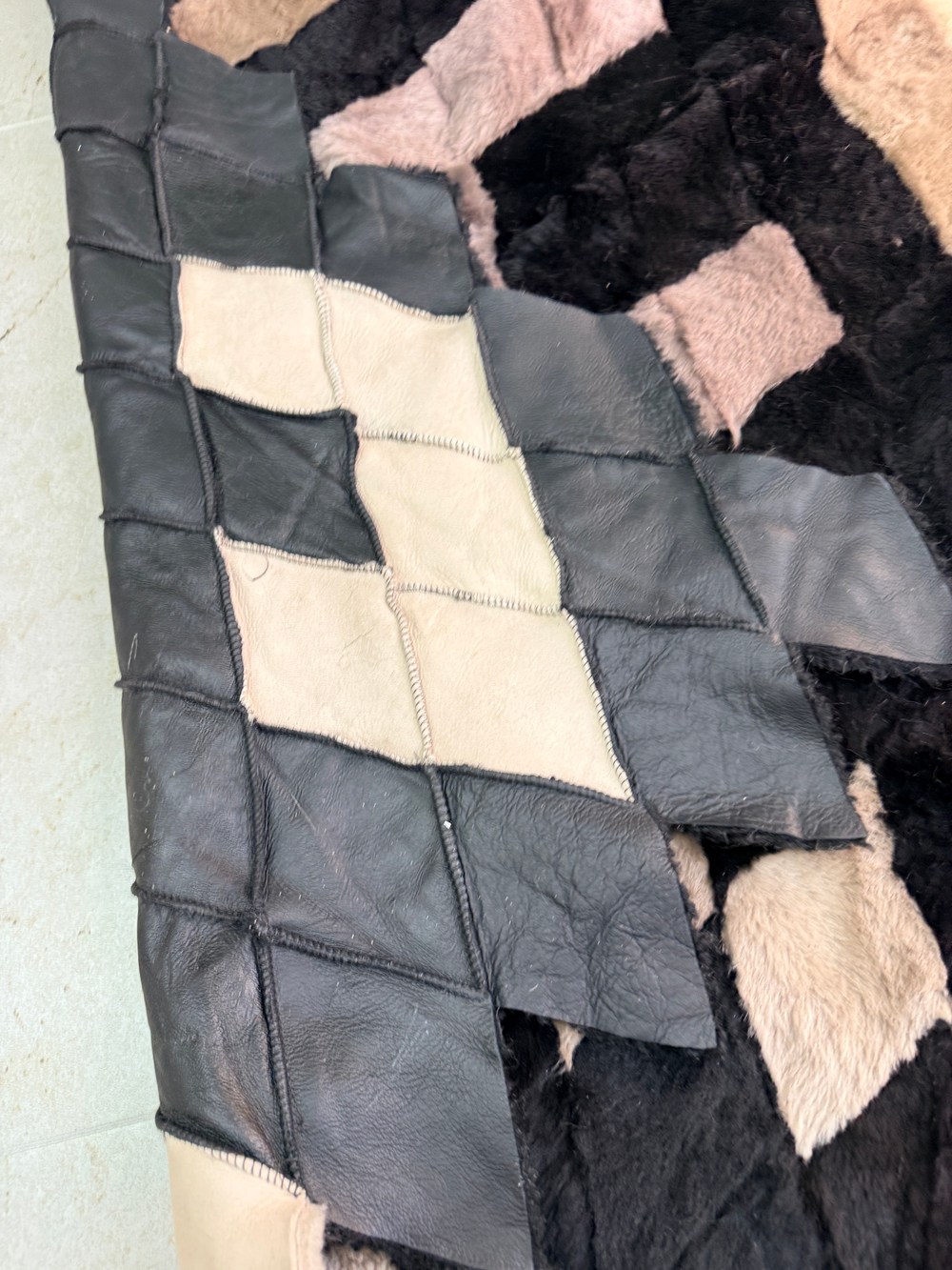 Покрывало меховое ковер из шкуры овчины