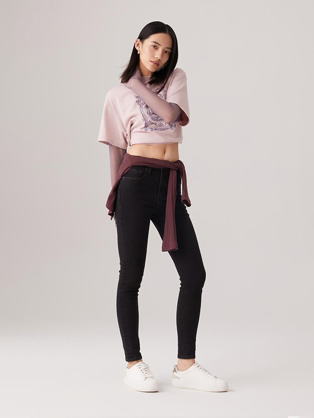 Женские облегающие джинсы с завышенной талией Levi's 721 High Rise Skinny 18882-0770, Утепленные