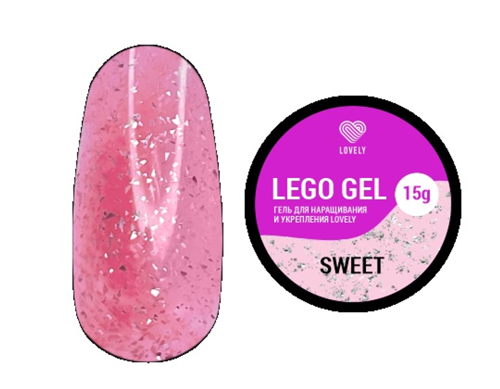Гель для наращивания и укрепления Lovely, Lego Gel Sweet, 15 ml