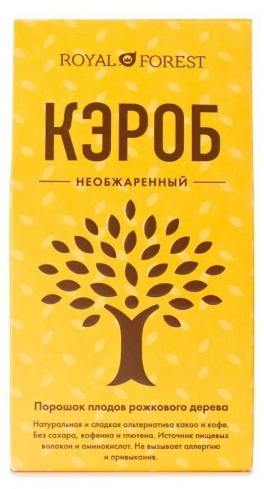 ROYAL FOREST Кэроб необжаренный, коробка 100 г