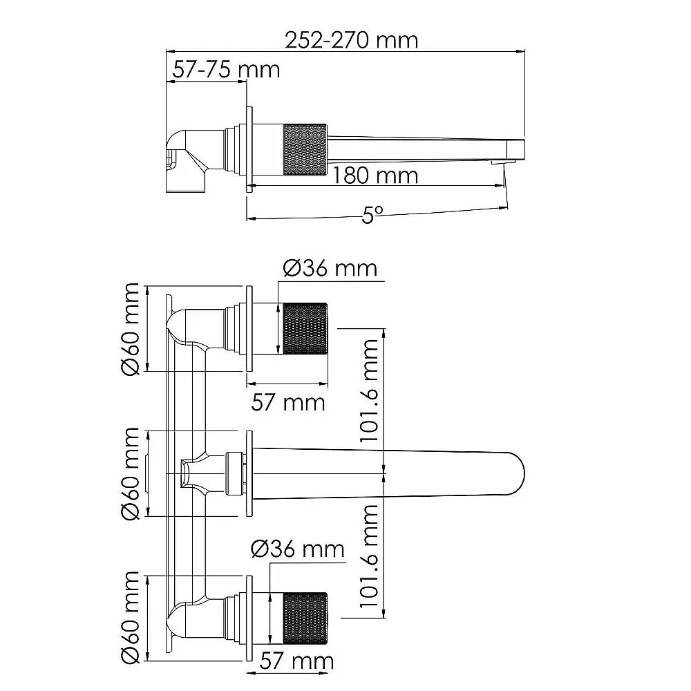 Смеситель для раковины WasserKRAFT Ems 7600 7645 золото