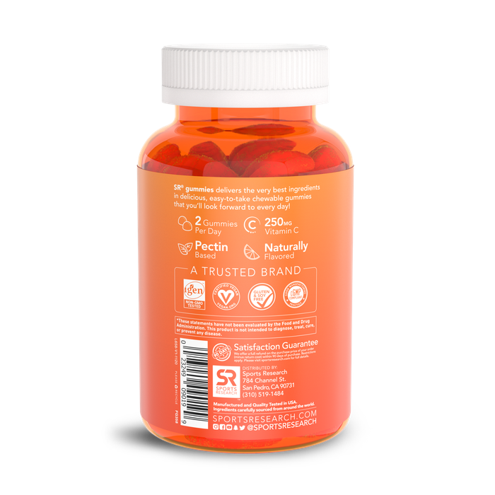 Vitamin C 250 мг, Витамин С, Sports Research (60 жевательных конфет)