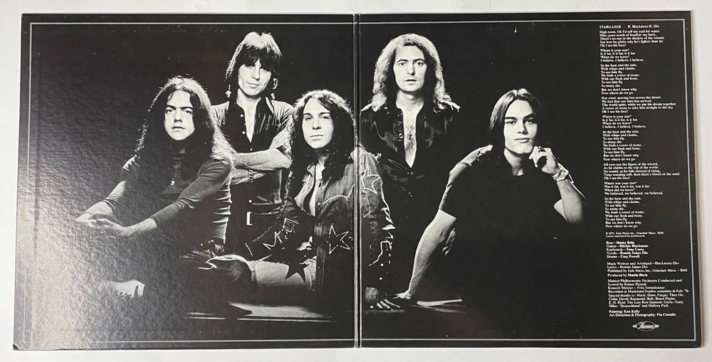 Винтажная виниловая пластинка LP Ritchie Blackmore Rainbow Rising (Japan 1976) (No Obi) Run With The Wolf