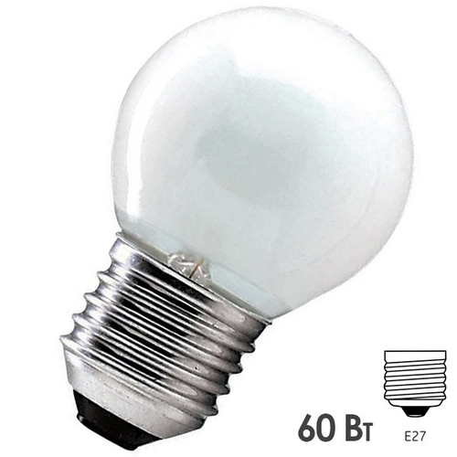 Лампа накаливания шарик CLASSIC P FR 60W E27 матовая Osram 4008321411778
