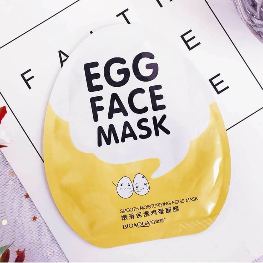 Тканевая яичная маска
