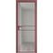 Алюминиевая дверь 9AG красный антрацит остеклённая