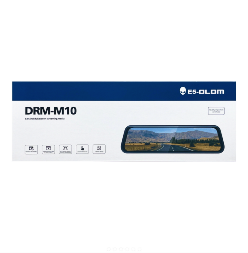 Видеорегистратор в зеркале HD 9.66" 2 камеры E5-OLOM DRM-M10